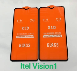 ฟิล์มกระจกนิรภัยกันรอยหน้าจอ 9H 21D สําหรับ Itel A58 pro A49 A56 pro A57 vision 5 plus vision 3 vision 2 plus vision 2s vision 1 pro vision 1 plus s18 pro s16 p37 pro 2 ชิ้น