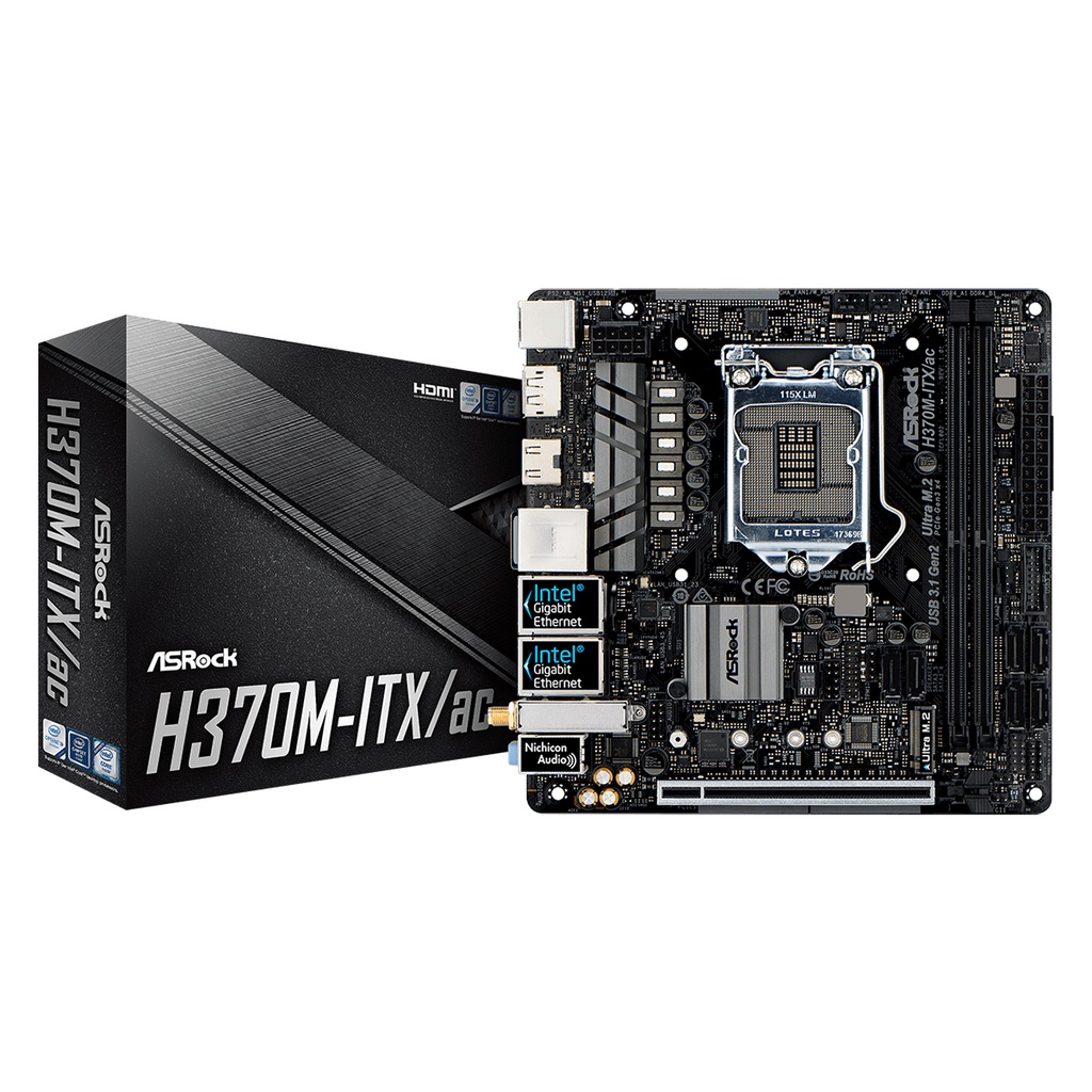 Asrock H370M-ITX AC(มือสองประกันศูนย์ ผ่อน0%ได้)