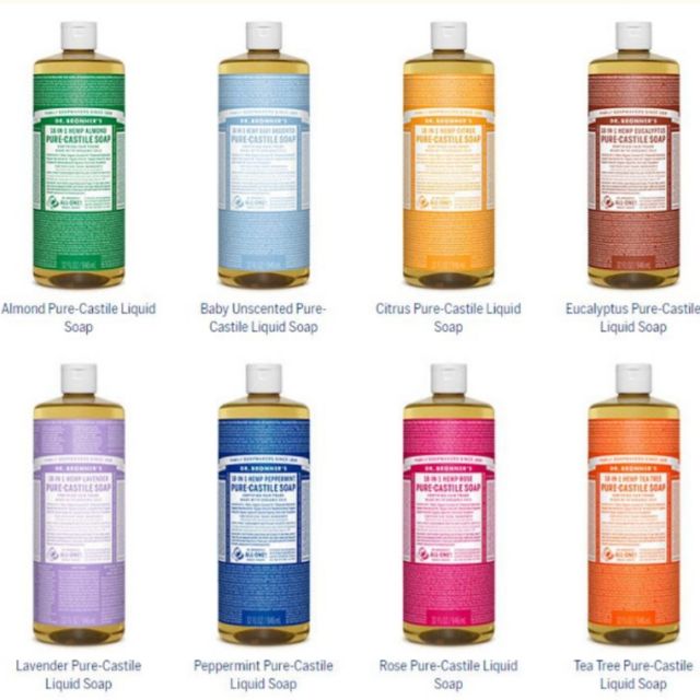 PRE-ORDER DR.BRONNER'S 18-in-1 Pure-Castile Soap ขนาดใหญ่ 946 ml.