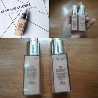 DIOR DiorSkin FOREVER Fluid Foundation 20ml.รองพื้นขวดเทสเตอร์พกพาสะดวก ปกปิดปานกลาง กันน้ำ