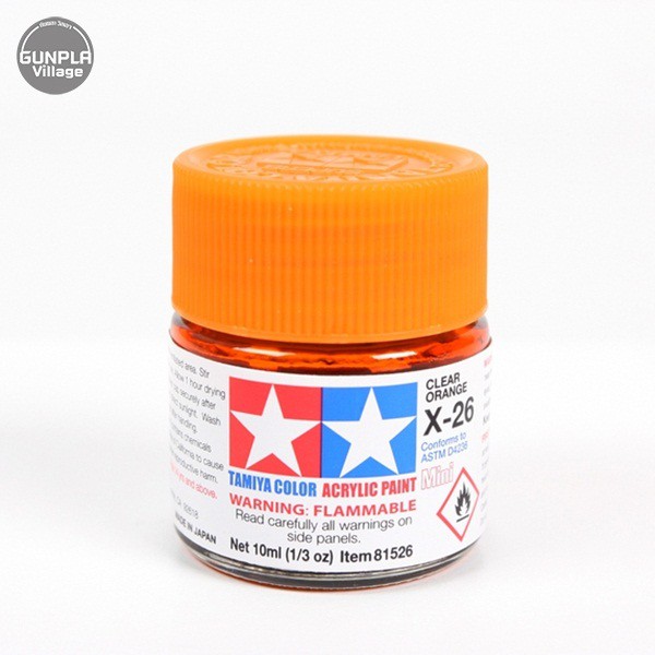 Tamiya 81526 Acrylic Mini X-26 Clear Orange 45035456 (สี)