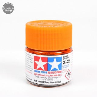 Tamiya 81526 Acrylic Mini X-26 Clear Orange 45035456 (สี)