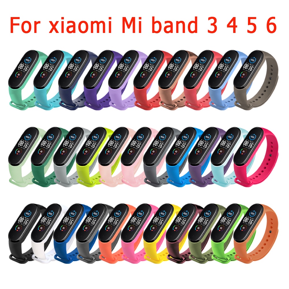 สายนาฬิกาสําหรับ Xiaomi Mi Band 7 6 5 4 3 สายรัดข้อมือสร้อยข้อมือซิลิโคนสายรัดข้อมือ MiBand 3 4 band5 band6 อุปกรณ์เสริมสมาร์ทวอทช์