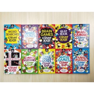 Clever Kids Brain Games เกมลับสมองภาษาอังกฤษสำหรับเด็กเซต 10 เล่ม