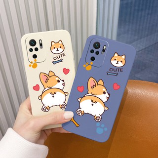 เคสโทรศัพท์มือถือแบบนิ่ม กันกระแทก ลายคอร์กี้แสนซน สําหรับ Xiaomi Redmi Not 10S 10 Pro Max 4G 5G 9 9s 9T Pro Max