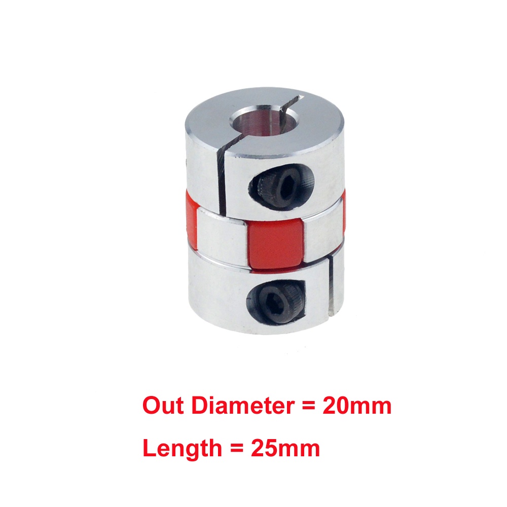 ข้อต่อมอเตอร์เชื่อมต่อเพลาอลูมิเนียม D20L25 D20 L25 6/6.35 มม. 8 มม. 10 มม. 1 ชิ้น