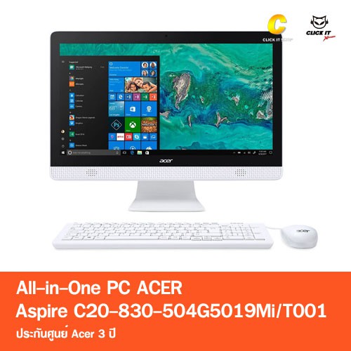 All in one Acer Aspire C20-830-504G5019Mi/T001