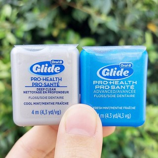 ไหมขัดฟัน ออรัลบี ไกลด์ ยาว 4 เมตร แพ็ค 2สูตร Glide Pro-Health Deep Clean Floss &amp; Advanced Floss 4m Each Pack2 (Oral-B®)