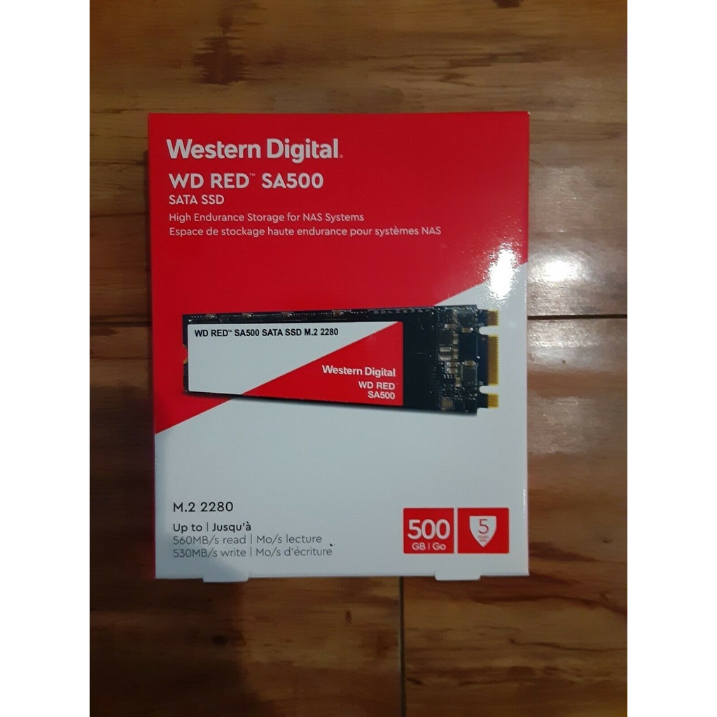 WD 500 GB SDD (เอสเอสดีแนส) RED SA500 M.2 SATA (WDS500G1R0B-RED)