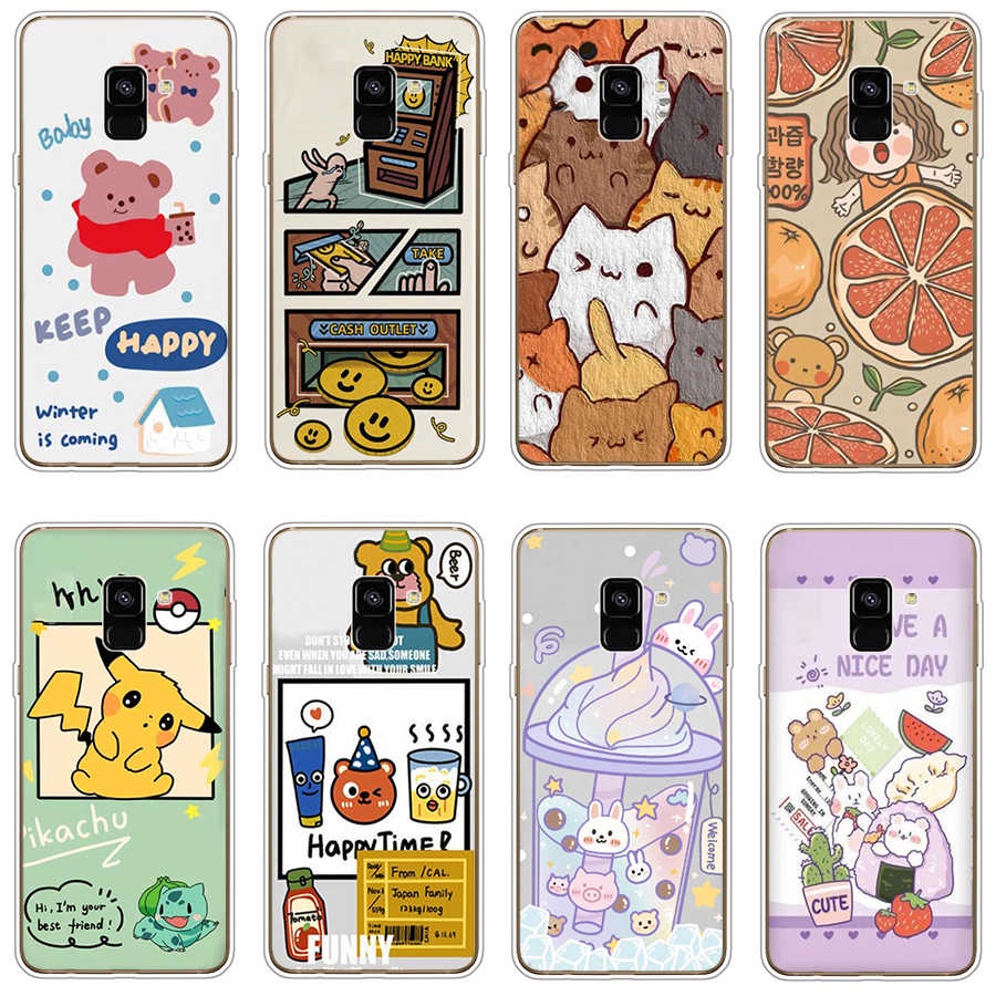 Samsung Galaxy A8 plus 2018 A6 2018 plus เคส TPU นิ่ม ซิลิโคน ป้องกัน เคสโทรศัพท์