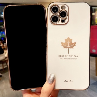 เคส Realme C55 เคสโทรศัพท์มือถือ ขอบตรง ลายใบเมเปิ้ล สําหรับ Realme C55 C35 C33 10 Peo Plus 10T 9i 5G