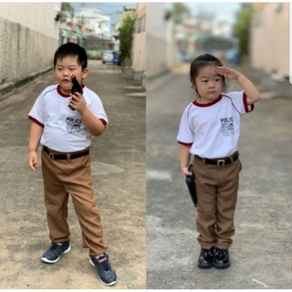 ชุดตำรวจเด็ก ชุดตำรวจนอกเครื่องแบบ ตำรวจเด็ก size 2-6 ขวบ พร้อมส่ง