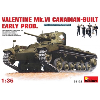 โมเดลประกอบ MiniArt 1/35 MI35123 VALENTINE MK.VI CANADIAN-BUILT EARLY