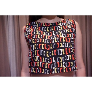 เสื้อผ้ามือสอง-เสือครอป ซิปหลัง