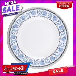 จานเมลามีนตื้น 9" SUPERWARE POEM อุปกรณ์ใส่อาหาร MELAMINE FLAT PLATE 9" SUPERWARE POEM