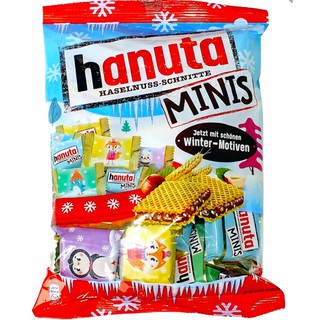 Hanuta  MINIS HASELNUSS-SCHNITTE ขนาด 200 g.1 ถุง มี 19 ชิ้น BBF.16/11/23