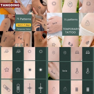 【Cod Tangding】สติ๊กเกอร์รอยสักชั่วคราวลายหมีน่ารัก 75 ชนิด