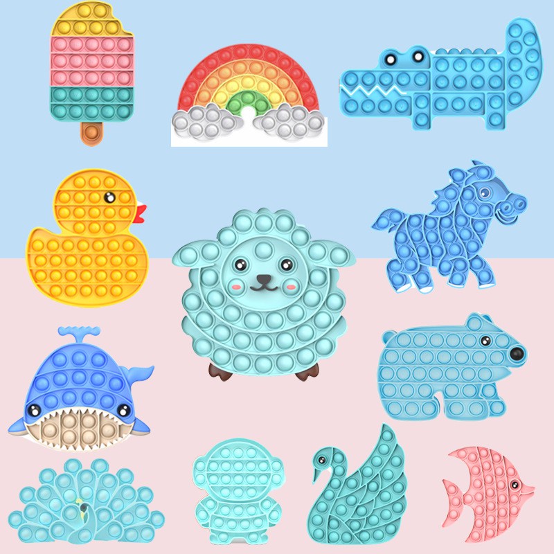 สไตล์สายรุ้ง ของเล่น ของเล่นเสริมพัฒนาการ Push Pop it Bubble Fidget Toy เกมสมอง ของเล่นบีบอัด ของเล่นสำหรับผู้ใหญ่เด็ก ปุ่มกดของเล่น pop it ส่งจากไทย stress relief push pop bubble fidget toy พร้อมส่งในไทย ของเล่นที่กด ของเล่นคลายเครียด ของเล่นเด็ก