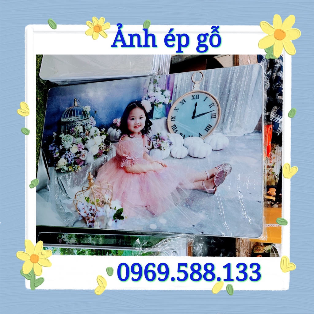 {WOODEN PRESSED PHOTO} ขนาด 70x100cm, 70x110cm, 76x120cm สําหรับตกแต่งงานแต่งงาน วันเกิด ห้องนั่งเล่