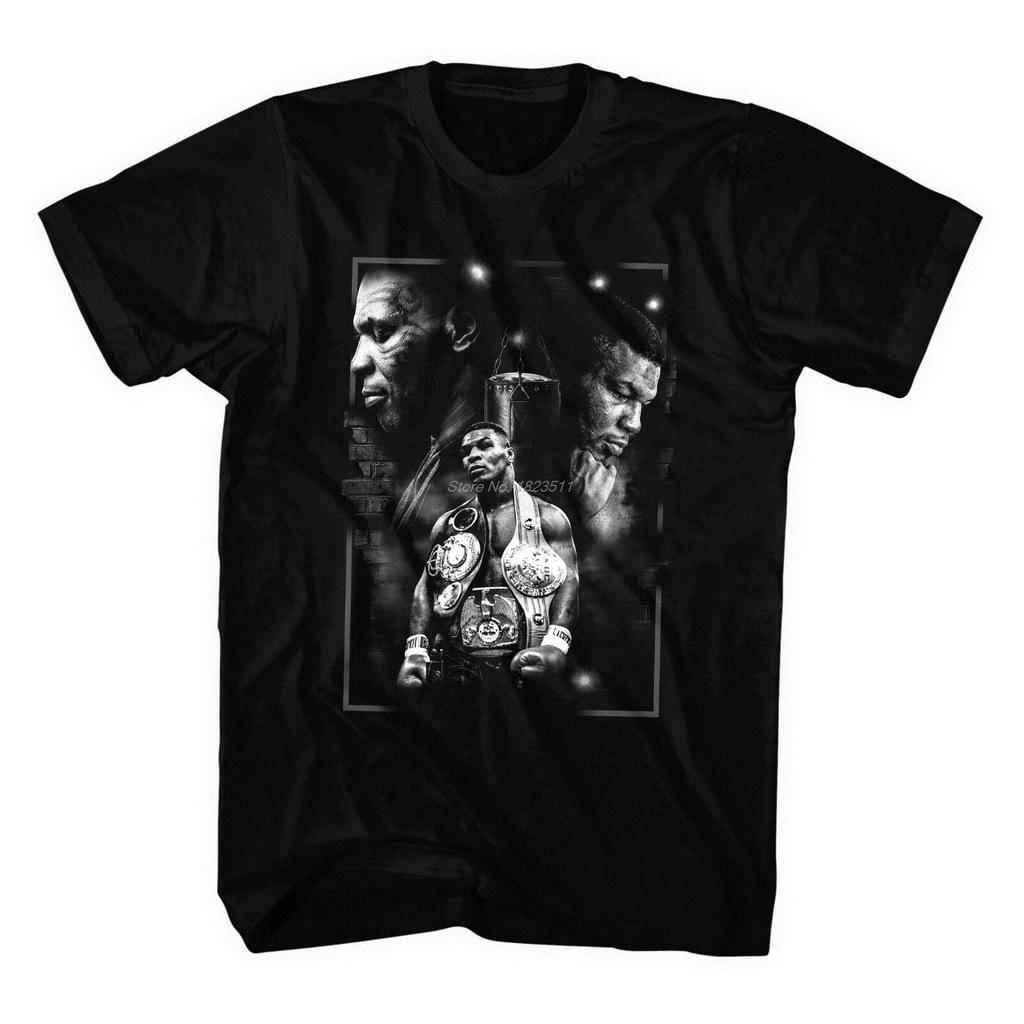 เสื้อยืดแขนสั้น ผ้าฝ้าย พิมพ์ลาย Iron Mike Fight Club Legend Mike Tyson แฟชั่นฤดูร้อน สไตล์ฮาราจูกุ 
