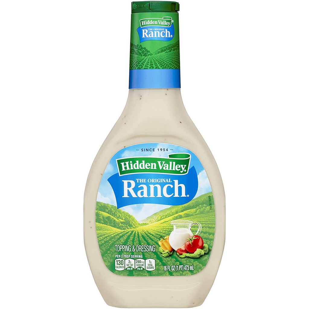 Hidden Valley Original Ranch (dressing) 453g น้ำสลัดออริจินัลแรนช์ เพิ่มรสชาติแบบทันทีให้กับสลัด อาห