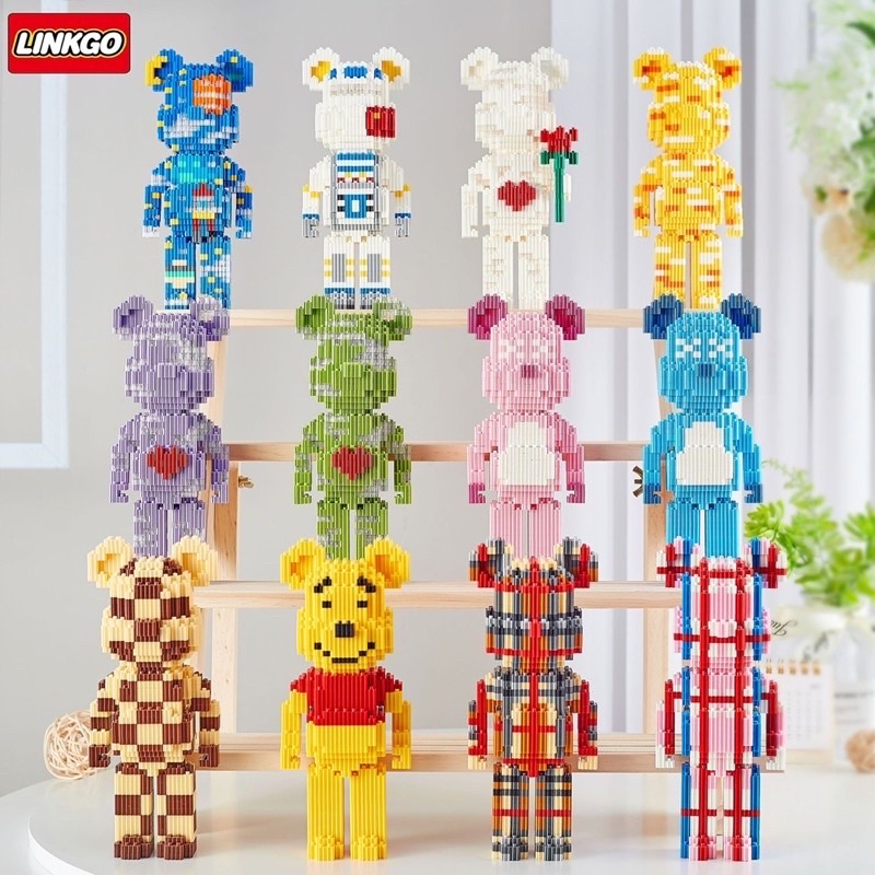 เลโก ตัวต่อ​ เฟือง​ ห​มีแบ​ร์บ​ริค​ Linkgo​ 12แบบ​ (500+pcs) พร้อมส่งมีสต็อคทุกสี