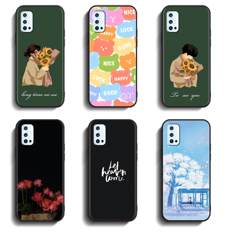 Softcase VIVO 1919 V17 Anticrack เคส TPU คุณภาพสูง ป้องกันเต็มรูปแบบ ซิลิโคนยาง สีดํา เคส