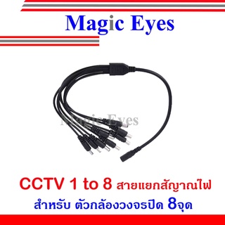 CCTV 1 to 8  สายแยกสัญญาณสำหรับกล้องวงจรปิด  8 จุด