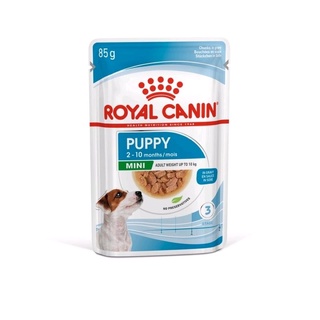 อาหารเปียกลูกสุนัข royal canin mini puppy แพคเกจใหม่