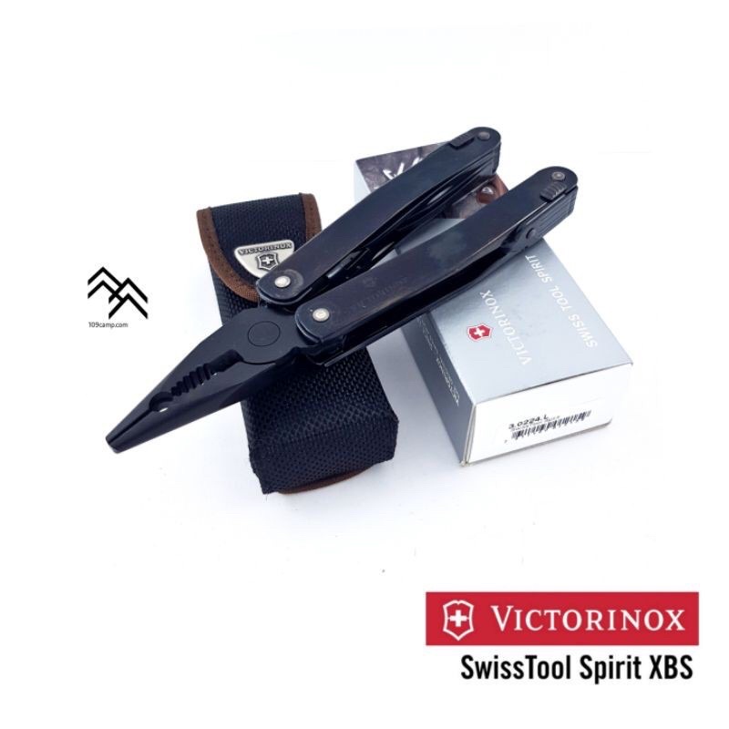 Victorinox คีม Multi-Tool สีดำ OXIDIZED STEEL 25 ฟังก์ชันการใช้งาน มาพร้อมกระเป๋าใส่ ของแท้
