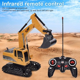 【จัดส่งที่รวดเร็ว】2.4 RC Excavator รถบังคับ รถตักดิน แม็คโคร หัวตักเหล็กอร์เกลี่ยดิหัวตักเหล็กนคว