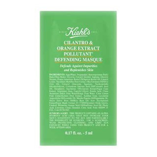 ฉลากไทย✔Kiehls Cilantro &amp; Orange Extract Pollutant Defending Mask 5 ml