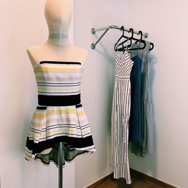 JASPAL Strapless mini dress