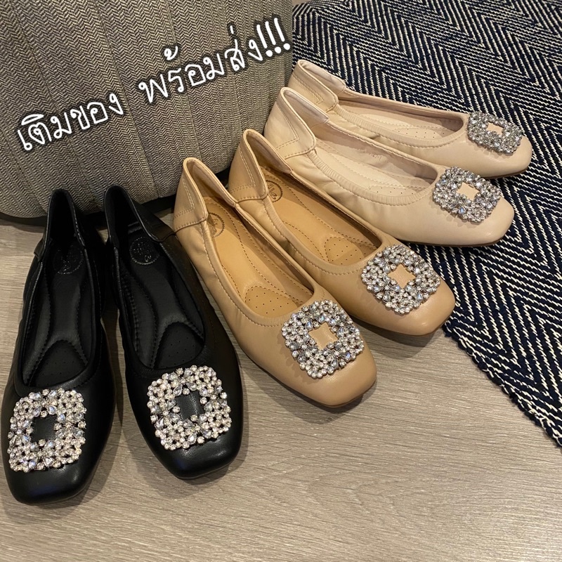มีส้นแบน/ส้นสูง 1 นิ้ว💎รองเท้าทำงาน รองเท้าผู้หญิง ผลิตโรงงาน de shoes house