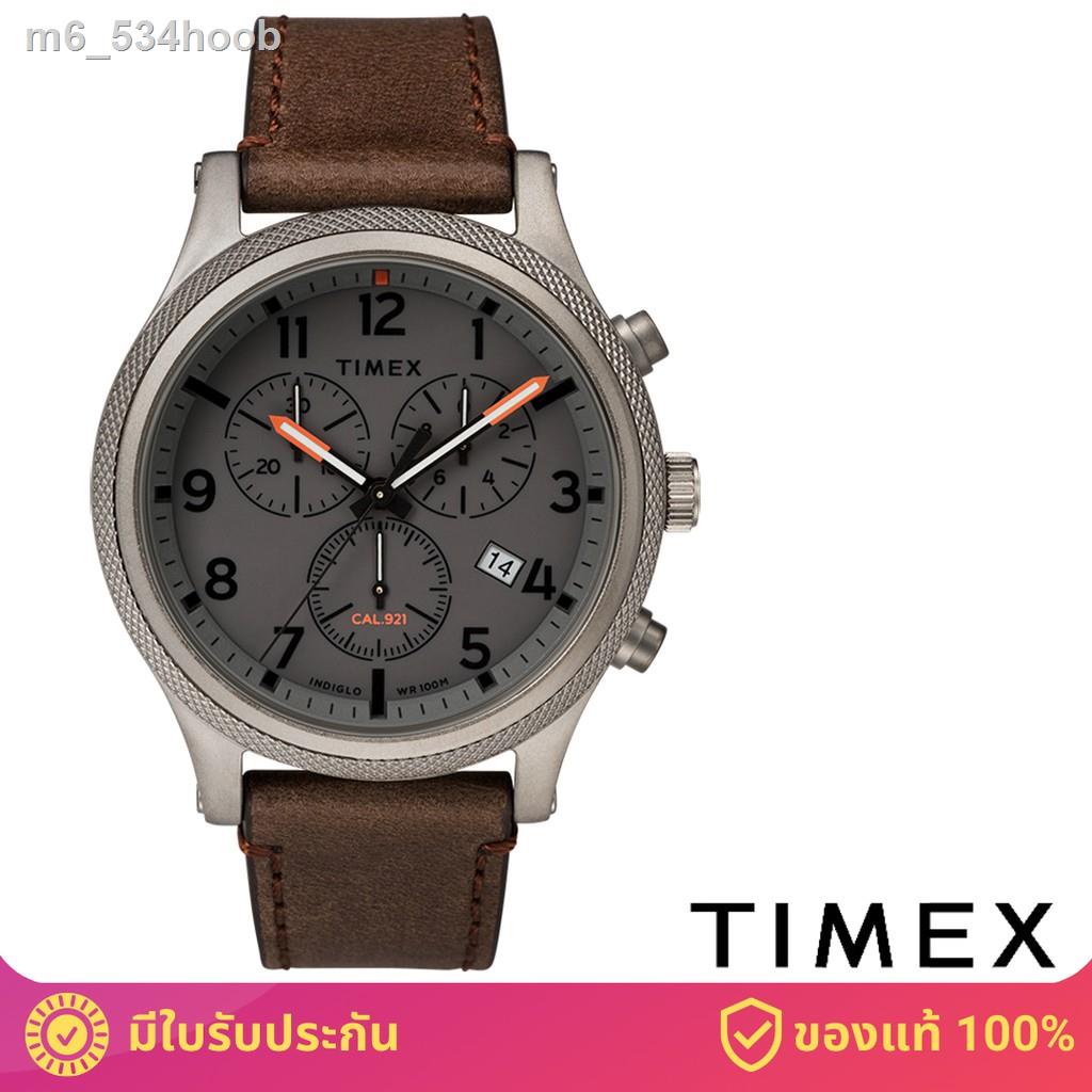 №✺✒Timex TM-TW2T32800 Allied LT Chronograph นาฬิกาข้อมือผู้ชาย สีน้ำตาล