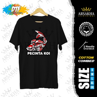 เสื้อยืด ผ้าฝ้าย ลาย Koi Distro Combed 30S สําหรับคู่รัก