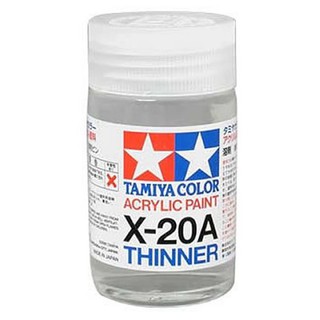 TA81030 - Tamiya Acrylic Thinner X-20A 46ml ทินเนอร์สูตรน้ำ