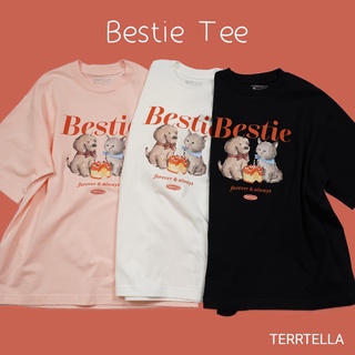 (ใส่โค้ด TTA60  60.- / TTA125  125.-) Terrtella | Bestie Tee เสื้อยืดสามารถปรับแต่งได้