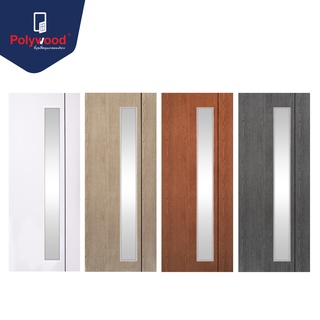 จัดส่งฟรี Polywood โพลีวูด - ประตู PVC รุ่น PM-6 M-SERIES (ส…