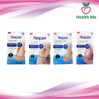 3M Nexcare Tegaderm เทกาเดิร์ม แผ่นเทปใสปิดแผลกันน้ำ A1 A2 A3 A4 ฟิล์มปิดแผลกันน้ำ