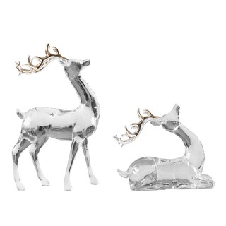 Other home accessories DECORATE COUPLE DEER ACRYLIC HLS CLEAR Home decoration Home &amp; Furniture อุปกรณ์ตกแต่งบ้านอื่นๆ ขอ