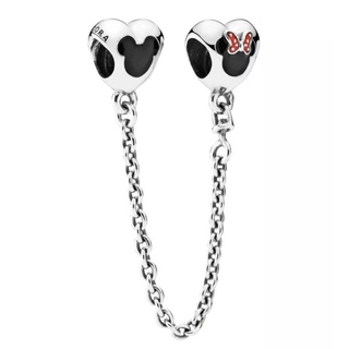 (พร้อมส่ง)*New*Pandora Mickey and Minnie Mouse Safety Chain