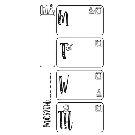 A5/A6 DAILY BUJO TEMPLATE 6 RING PLANNER INSERT REFILL