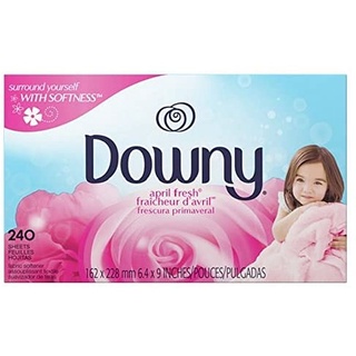 240 แผ่นหอมใส่ในเครื่องอบผ้า Downy April Fabric Softener Dryer Sheets