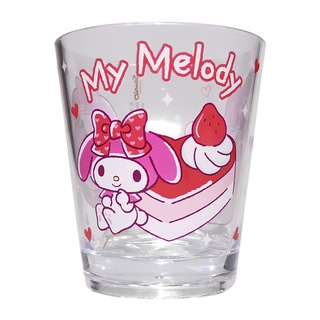 Cup Glass My Melody Pink Sanrio แก้วน้ำมายเมโลดี้สีชมพู ลายการ์ตูนซานริโอ