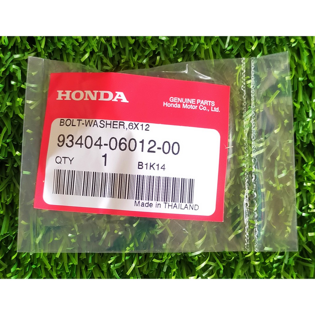 93404-06012-00 โบลต์พร้อมแหวน, 6x12 Honda แท้ศูนย์