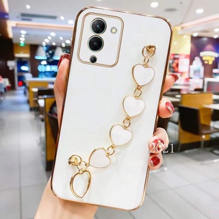 เคสโทรศัพท์มือถือแบบนิ่ม กันกระแทก พร้อมสายคล้องข้อมือหัวใจ สําหรับ Infinix Hot 11S 11S NFC 11 Pro Note 8i 10 10 Pro 11 Note 12 G96 S17