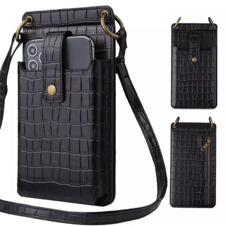 Mormon - D1498 POCKET CROCO กระเป๋าสตางค์ HP SLING PHONE BAG SLING BAG SHOULDER BAG MINI กระเป๋าสะพายไหล่