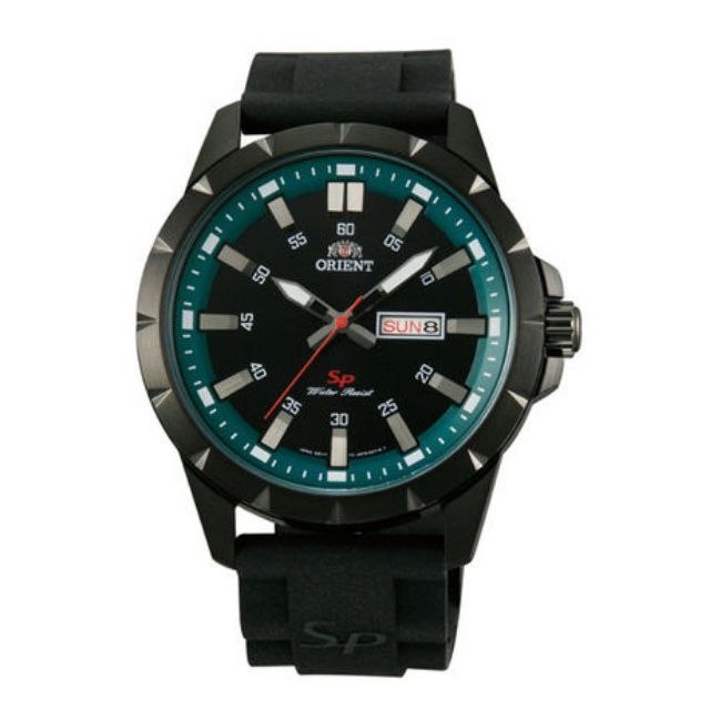 Orient FUG1X00AB นาฬิกาข้อมือสปอร์ต สายยาง สีดํา สําหรับผู้ชาย