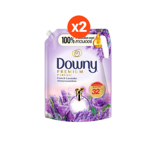 [ใหม่] Downy ดาวน์นี่ น้ำยาปรับผ้านุ่มสูตรเข้มข้น ถุงเติม กลิ่นสวนลาเวนเดอร์ฝรั่งเศส 2.1 ลิตร x2 แพ็ค Laundry Softener